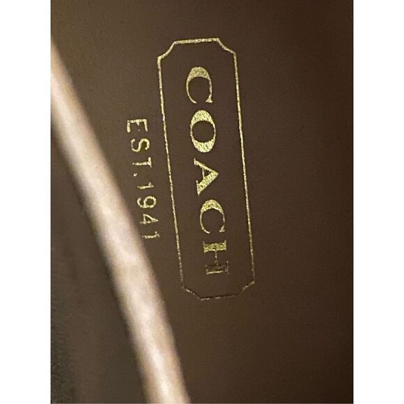 Coach Womens Cary Ankle Boots Brown Slim Heels Tasseled Split Toe Zipper 7.5B - Picture 6 of 7